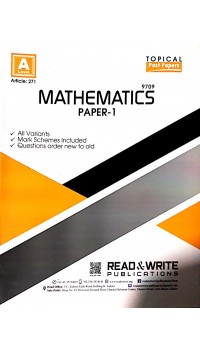 A/L  Mathematics Paper - 1 (Topical) Article No. 271